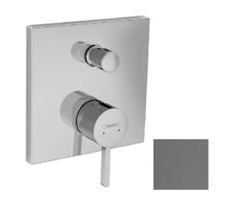 Hansgrohe Finoris - Baterie pod omítku, pro 2 spotřebiče, kartáčovaný černý chrom 76416340