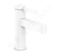 Hansgrohe Finoris - Umyvadlová baterie 110, s výpustí Push-Open, CoolStart, EcoSmart, matná bílá 76024700