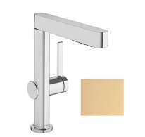 Hansgrohe Finoris - Umyvadlová baterie 230, s výpustí Push-Open a výsuvnou sprškou, EcoSmart, kartáčovaný bronz 76063140