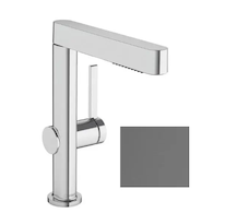 Hansgrohe Finoris - Umyvadlová baterie 230, s výpustí Push-Open a výsuvnou sprškou, EcoSmart, kartáčovaný černý chrom 76063340