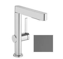 Hansgrohe Finoris - Umyvadlová baterie 230, s výpustí Push-Open a výsuvnou sprškou, EcoSmart, kartáčovaný černý chrom 76063340