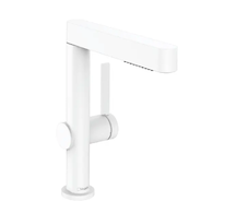Hansgrohe Finoris - Umyvadlová baterie 230, s výpustí Push-Open a výsuvnou sprškou, EcoSmart, matná bílá 76063700