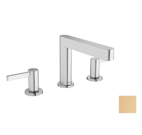 Hansgrohe Finoris - Umyvadlová baterie, 3-otvorová instalace, s výpustí Push-Open, EcoSmart, kartáčovaný bronz 76033140