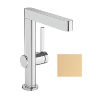 Hansgrohe Finoris - Umyvadlová baterie, s výpustí Push-Open a otočným výtokem, kartáčovaný bronz 76060140