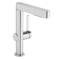 Hansgrohe Finoris - Umyvadlová baterie, s výpustí Push-Open a výsuvnou sprškou, EcoSmart, chrom 76063000