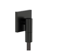 Hansgrohe FixFit Fine E - Nástěnné kolínko, kartáčovaný černý chrom 28883340