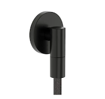 Hansgrohe FixFit Fine S - Nástěnné kolínko, kartáčovaný černý chrom 28882340