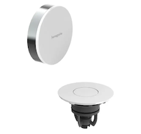 Hansgrohe Flexaplus - Vrchní sada k vanové odtokové a přepadové soupravě s napouštěním, Push-Open, chrom/vysoce lesklá bílá 5818