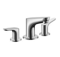 Hansgrohe Focus E2 - Umyvadlová baterie 100, 3-otvorová instalace, s odtokovou soupravou s táhlem, chrom 31937000