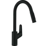 Hansgrohe Focus M41 - Dřezová baterie s výsuvnou sprškou, matná černá 31815670