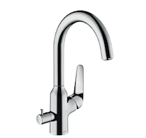 Hansgrohe Focus M42 - Dřezová baterie M424-H220 s uzavíracím ventilem, chrom 71803000