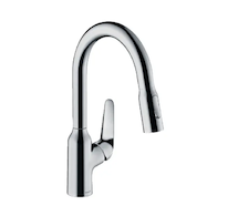 Hansgrohe Focus M42 - Dřezová baterie M429-H180 ECO, s výsuvnou sprškou, chrom 71862000