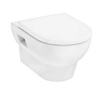 Hansgrohe GladeLake S - Závěsné WC se sedátkem SoftClose, Rimless, AquaChannel Flush, EcoSmart, bílá 60309450
