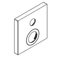Hansgrohe  - Krycí rozeta, chrom 92234000
