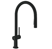 Hansgrohe M54 - Dřezová baterie Talis s výsuvnou sprškou, sBox, matná černá 72801670