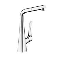 Hansgrohe M71 - Dřezová baterie M7114-H320 s výsuvnou sprškou, sBOX, chrom 73812000