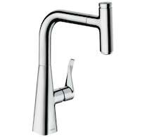 Hansgrohe M71 - Dřezová baterie M7115-H240 s výsuvnou sprškou, sBOX, chrom 73802000