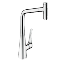 Hansgrohe M71 - Dřezová baterie M7117-H320 s výsuvnou sprškou, sBOX, chrom 73816000