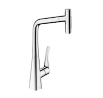 Hansgrohe M71 - Dřezová baterie Metris Select s výsuvnou sprškou, chrom 73820000