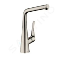 Hansgrohe Metris New - Dřezová baterie, vzhled nerezu 14822800