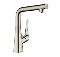 Hansgrohe Metris New - Dřezová baterie, vzhled nerezu 14883800