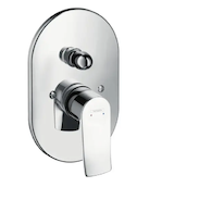 Hansgrohe Metris - Páková vanová baterie pod omítku, chrom 31484000