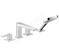 Hansgrohe Metropol - Baterie na okraj vany, 4-otvorová instalace, chrom 32553000