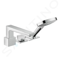 Hansgrohe Metropol - Páková tříotvorová baterie na okraj vany, chrom 74550000