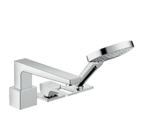Hansgrohe Metropol - Páková tříotvorová baterie na okraj vany, chrom 74550000