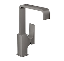 Hansgrohe Metropol - Umyvadlová baterie s výpustí Push-Open, kartáčovaný černý chrom 32511340