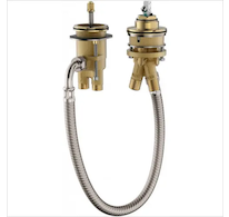 Hansgrohe Montážní tělesa - Základní těleso 2-otvorové baterie na okraj vany 13159180