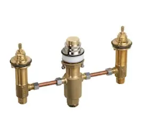 Hansgrohe Montážní tělesa - Základní těleso tříotvorové vanové baterie na okraj vany 13233180