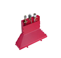 Hansgrohe Montážní tělesa - Základní těleso tříotvorové vanové pákové baterie na okraj vany 13437180