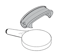 Hansgrohe  - Náhradní sprcha s adaptérem Allrounder, chrom 93829000