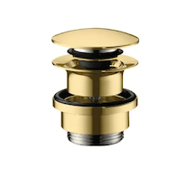 Hansgrohe Odtokové soupravy - Odtoková souprava Push-Open,  leštěný vzhled zlata 50100990