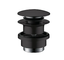 Hansgrohe Odtokové soupravy - Odtoková souprava Push-Open, matná černá 50100670
