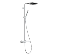 Hansgrohe Pulsify S Puro - Sprchový set s termostatem, průměr 26 cm, 1 proud, chrom 24222000
