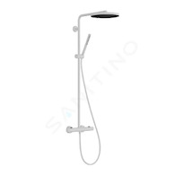 Hansgrohe Pulsify S Puro - Sprchový set s termostatem, průměr 26 cm, 1 proud, matná bílá 24222700