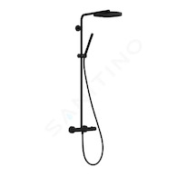 Hansgrohe Pulsify S Puro - Sprchový set s termostatem, průměr 26 cm, 1 proud, matná černá 24222670