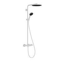 Hansgrohe Pulsify S Puro - Sprchový set s termostatem, průměr 26 cm, 3 proudy, EcoSmart, matná bílá 24237700