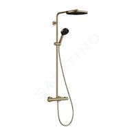 Hansgrohe Pulsify S Puro - Sprchový set s termostatem, průměr 26 cm, 3 proudy, kartáčovaný bronz 24236140