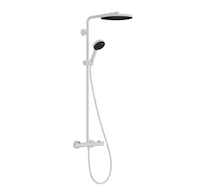 Hansgrohe Pulsify S Puro - Sprchový set s termostatem, průměr 26 cm, 3 proudy, matná bílá 24236700