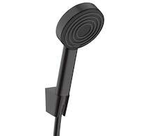 Hansgrohe Pulsify S - Set sprchové hlavice, držáku a hadice, EcoSmart+, matná černá 24307670