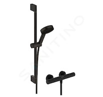 Hansgrohe Pulsify Select S - Sprchový set s termostatem, 3 proudy, EcoSmart, matná černá 24272670