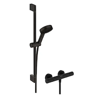 Hansgrohe Pulsify Select S - Sprchový set s termostatem, 3 proudy, EcoSmart, matná černá 24272670
