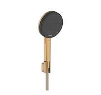 Hansgrohe Raindance Alive Select S - Set sprchové hlavice, držáku a hadice, 3 proudy, EcoSmart, kartáčovaný bronz 24611140