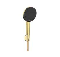 Hansgrohe Raindance Alive Select S - Set sprchové hlavice, držáku a hadice, 3 proudy, EcoSmart, leštěný vzhled zlata 24611990