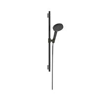 Hansgrohe Raindance Alive Select S - Set sprchové hlavice, tyče a hadice, 3 proudy, EcoSmart, kartáčovaný černý chrom 24602340