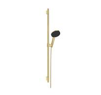 Hansgrohe Raindance Alive Select S - Set sprchové hlavice, tyče a hadice, 3 proudy, EcoSmart, leštěný vzhled zlata 24603990