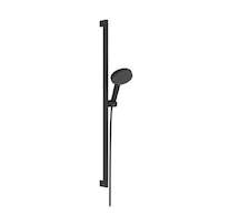 Hansgrohe Raindance Alive Select S - Set sprchové hlavice, tyče a hadice, 3 proudy, EcoSmart, matná černá 24601670
